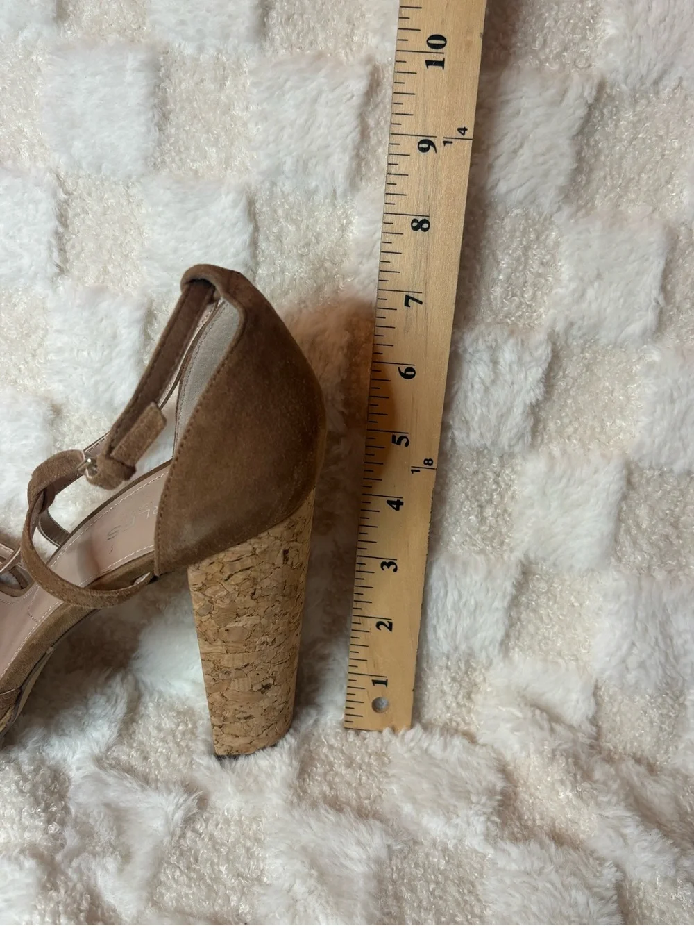 Charles By Charles David Women’s Tan Cork Platform Strappy Heels